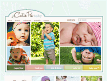 Tablet Screenshot of cutiepiebaby.com